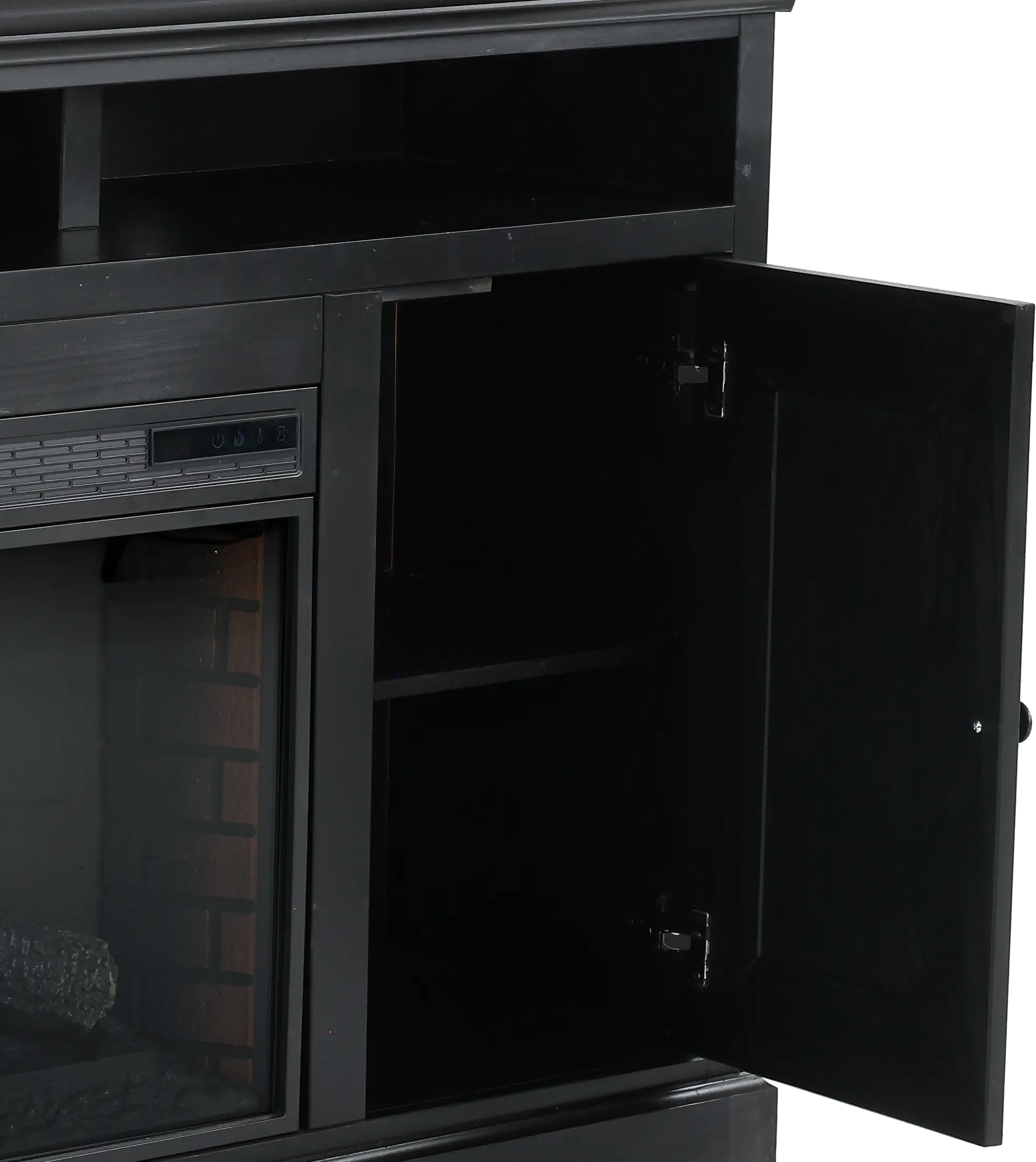 Largo Black 67  Fireplace TV Stand-8