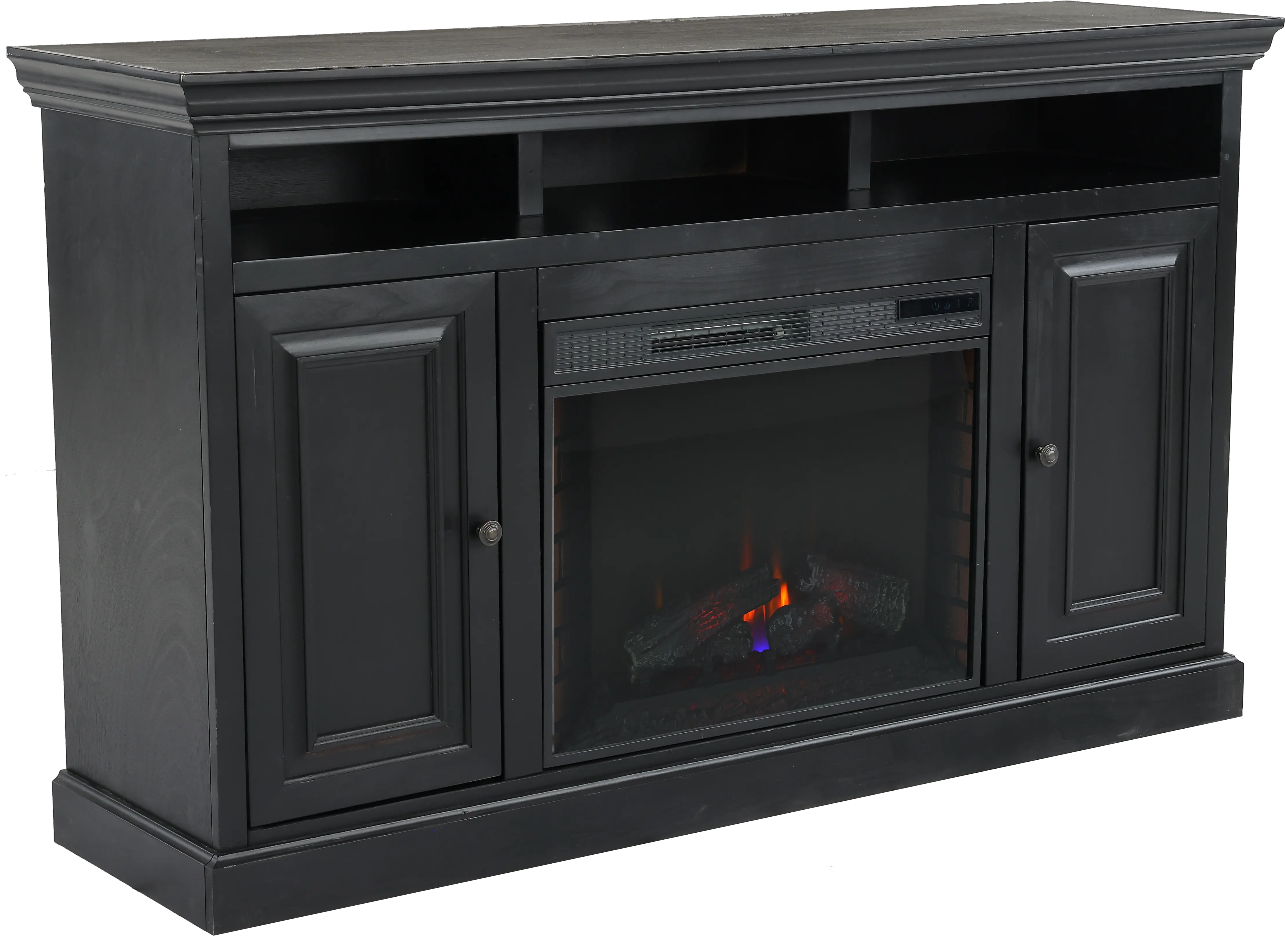 Largo Black 67  Fireplace TV Stand-10