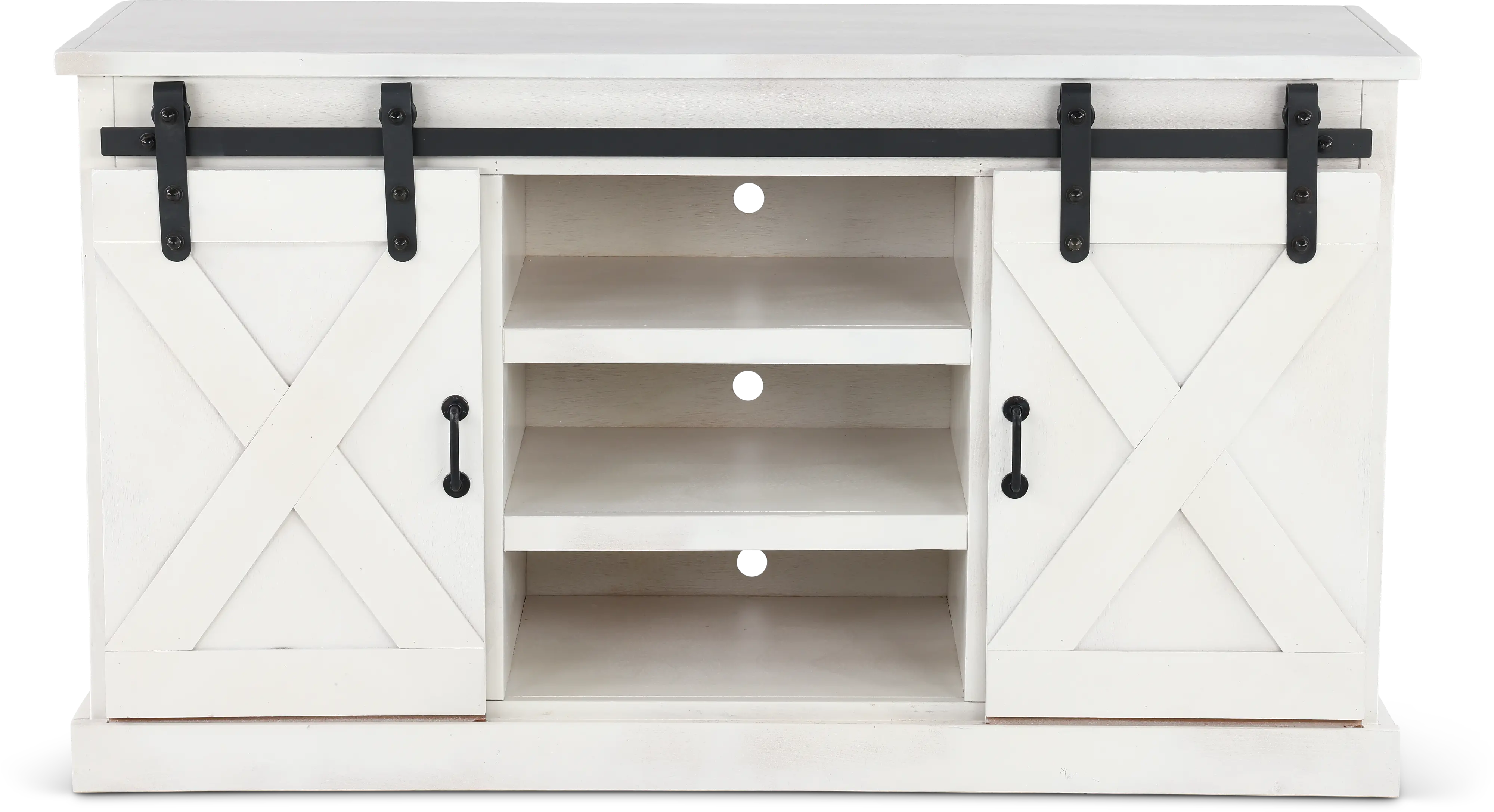 Gable Farmhouse White 56  TV Stand-1
