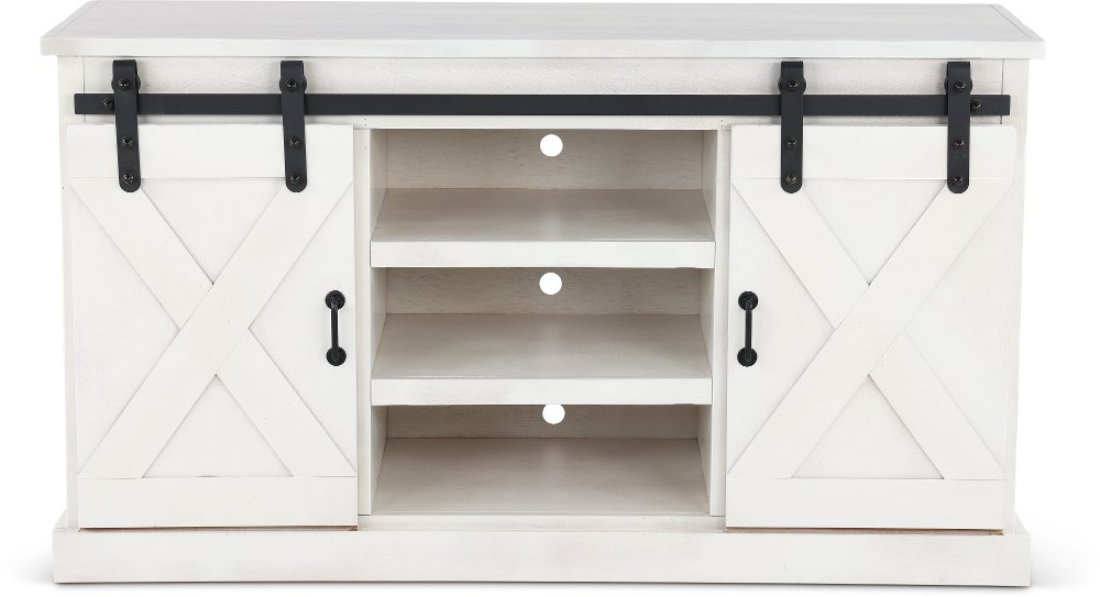 Gable Farmhouse White 56" TV Stand