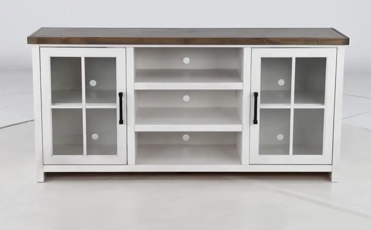 Hampton White 67  TV Stand-8