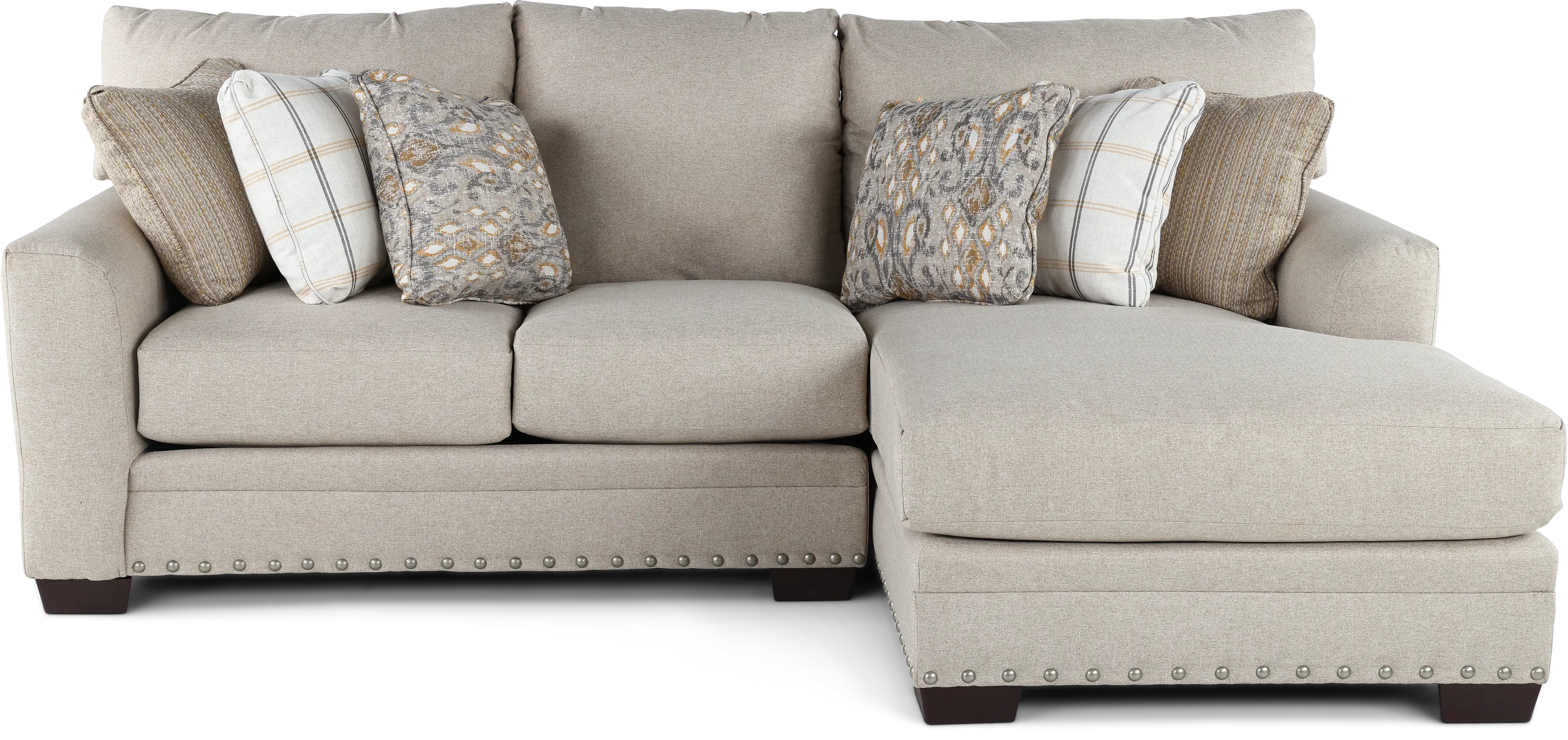 2PC/MDLTN/LLV/RCHSE Middleton Beige 2 Piece Chaise Sectional-1