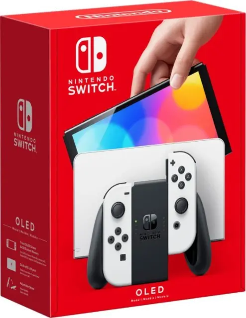 SWI_OLED_WHITE Nintendo Switch OLED Model with White Joy-Con-1