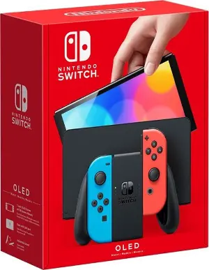 Nintendo Switch with Neon Blue and Neon Red JoyCon | RC Willey