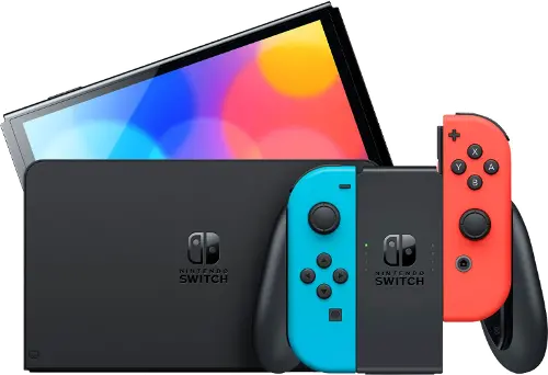 ニテンドースイチ　OLED Nintendo Switch OLED Model 64GB Console - White Joy-Con