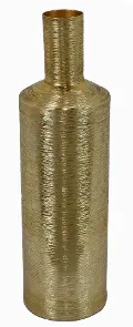 Medium Soft Gold Metal Vase