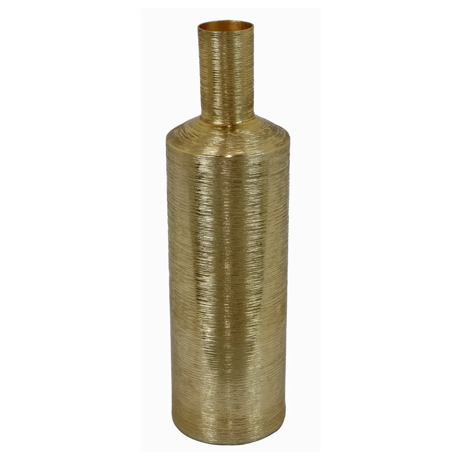 Medium Soft Gold Metal Vase-1