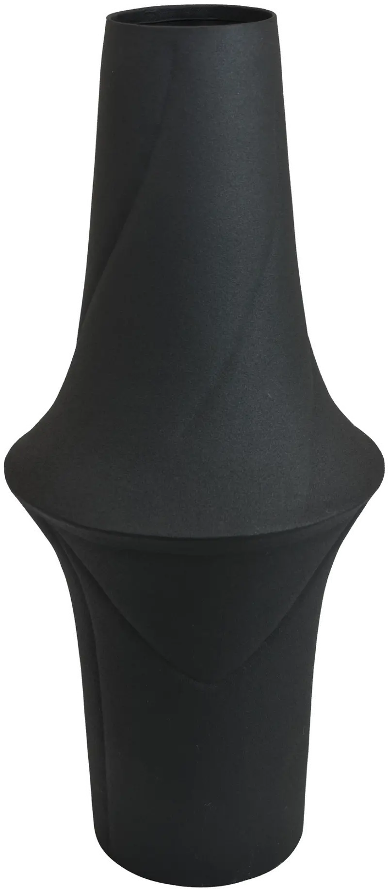 Metal Matt Black Vase