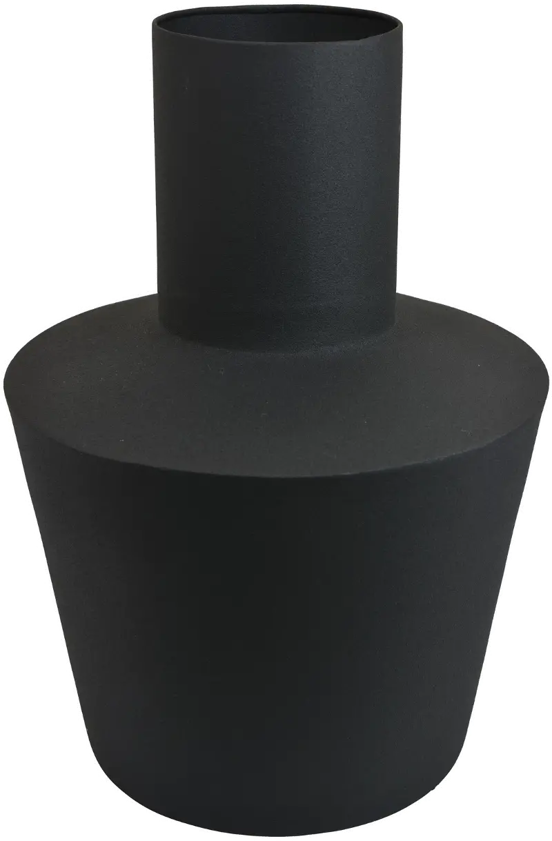 Metal Matte Black Vase