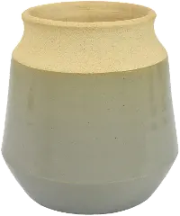 Allie 8 Inch Olive Green Vase