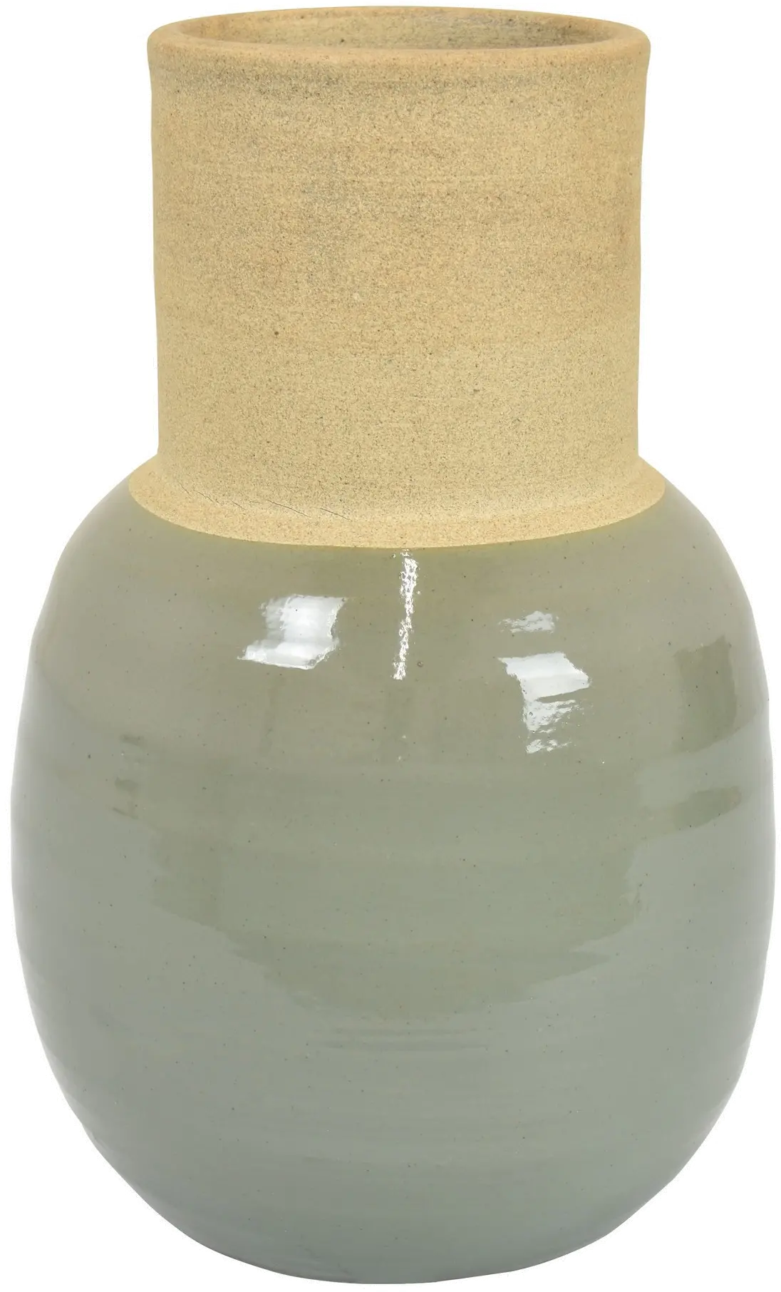 Allie 12 Inch Olive Green Vase-1