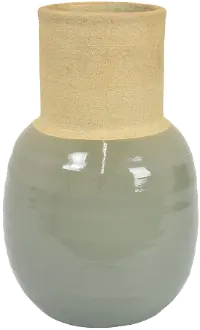 Allie 12 Inch Olive Green Vase