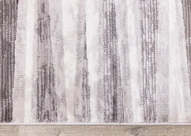 Chorus 5 x 8 Geometric White and Gray Area Rug-8