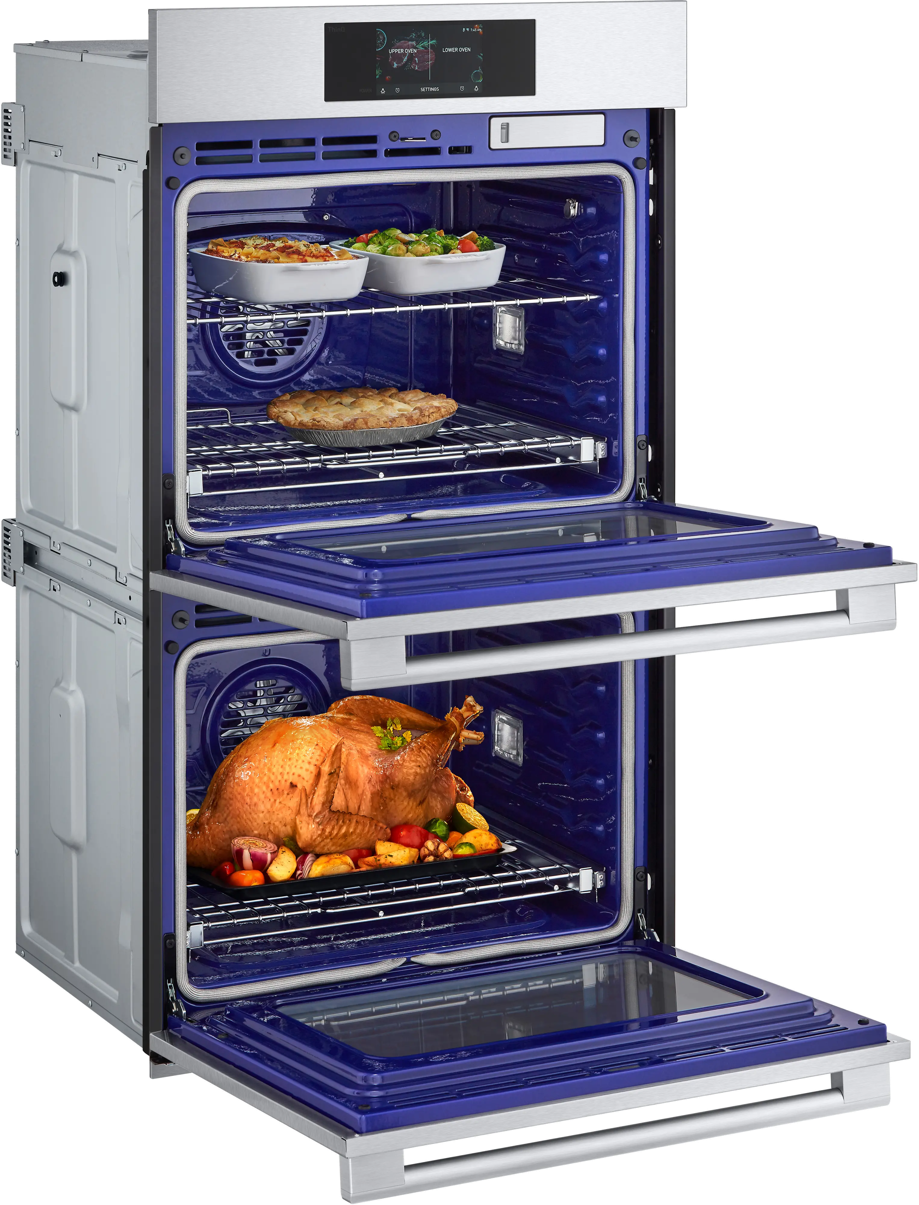 WDES9428F LG Studio 9.4 cu ft Double Wall Oven - Stainless Steel 30 Inch-3