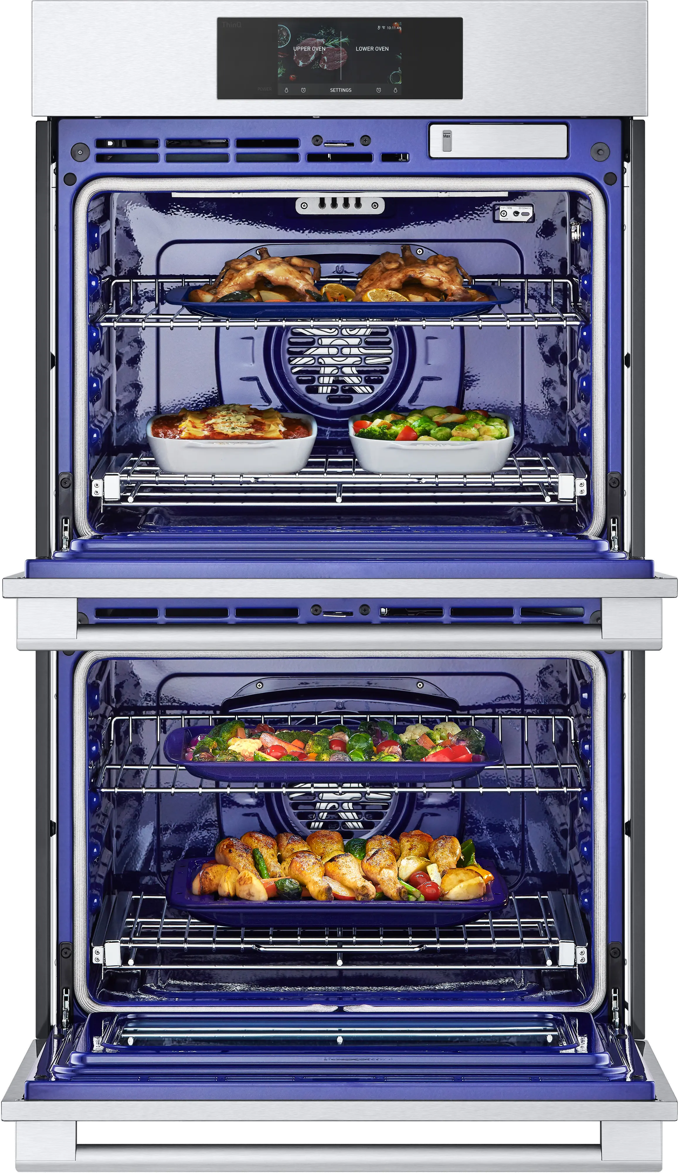 WDES9428F LG Studio 9.4 cu ft Double Wall Oven - Stainless Steel 30 Inch-5