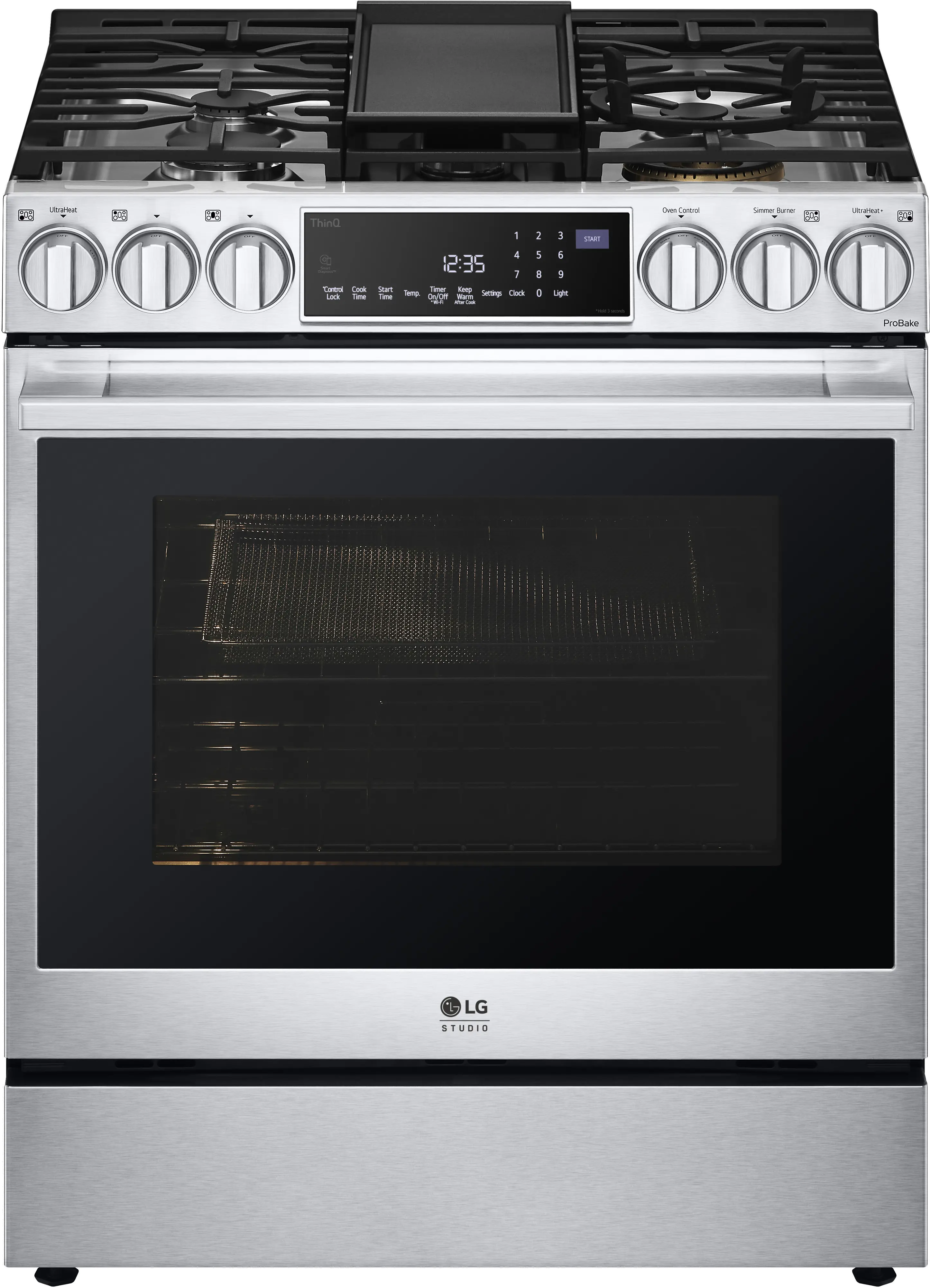 LSGS6338F LG Studio 6.3 cu ft Gas Range - Stainless Steel-1