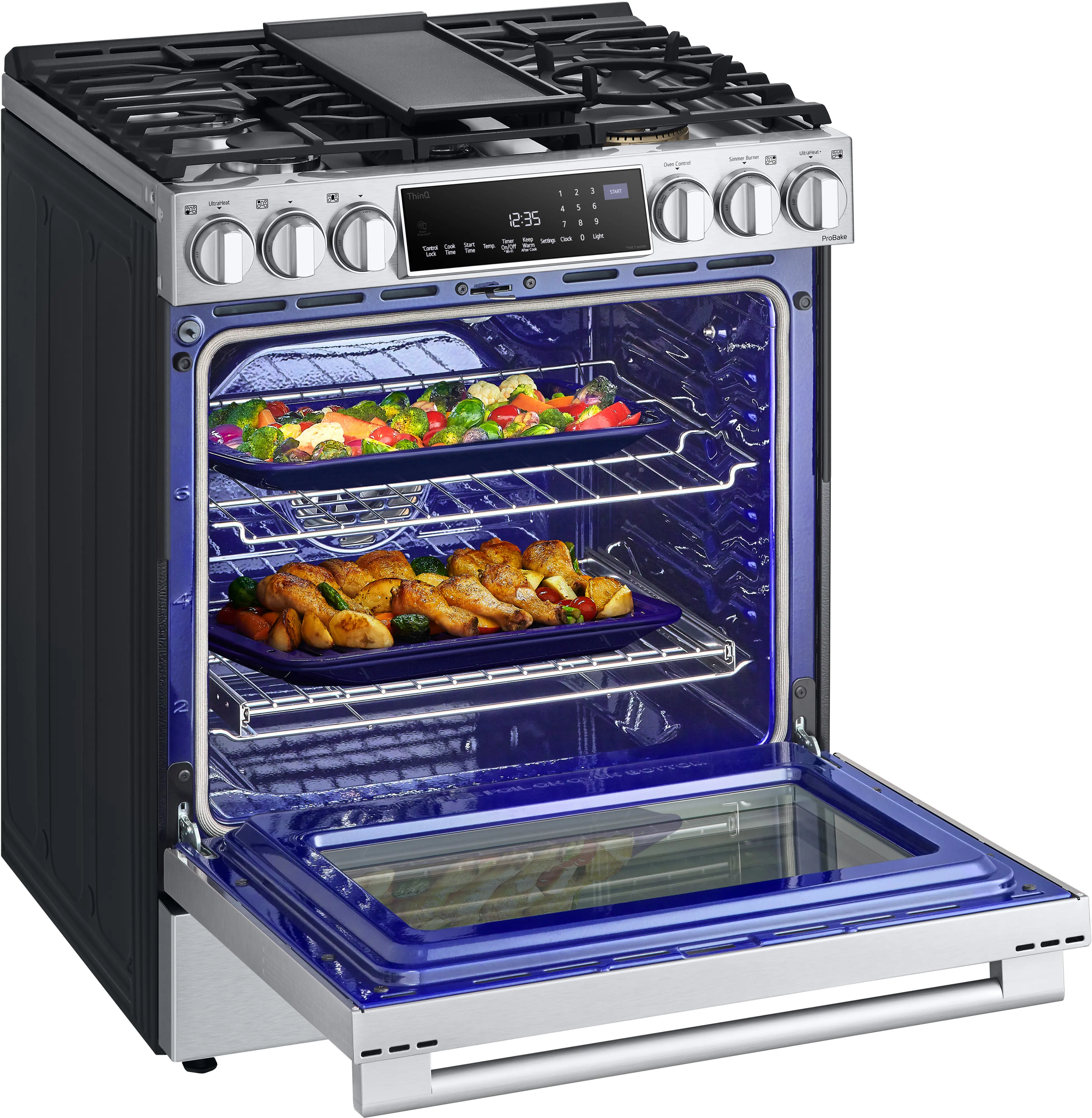 LSGS6338F LG Studio 6.3 cu ft Gas Range - Stainless Steel-10