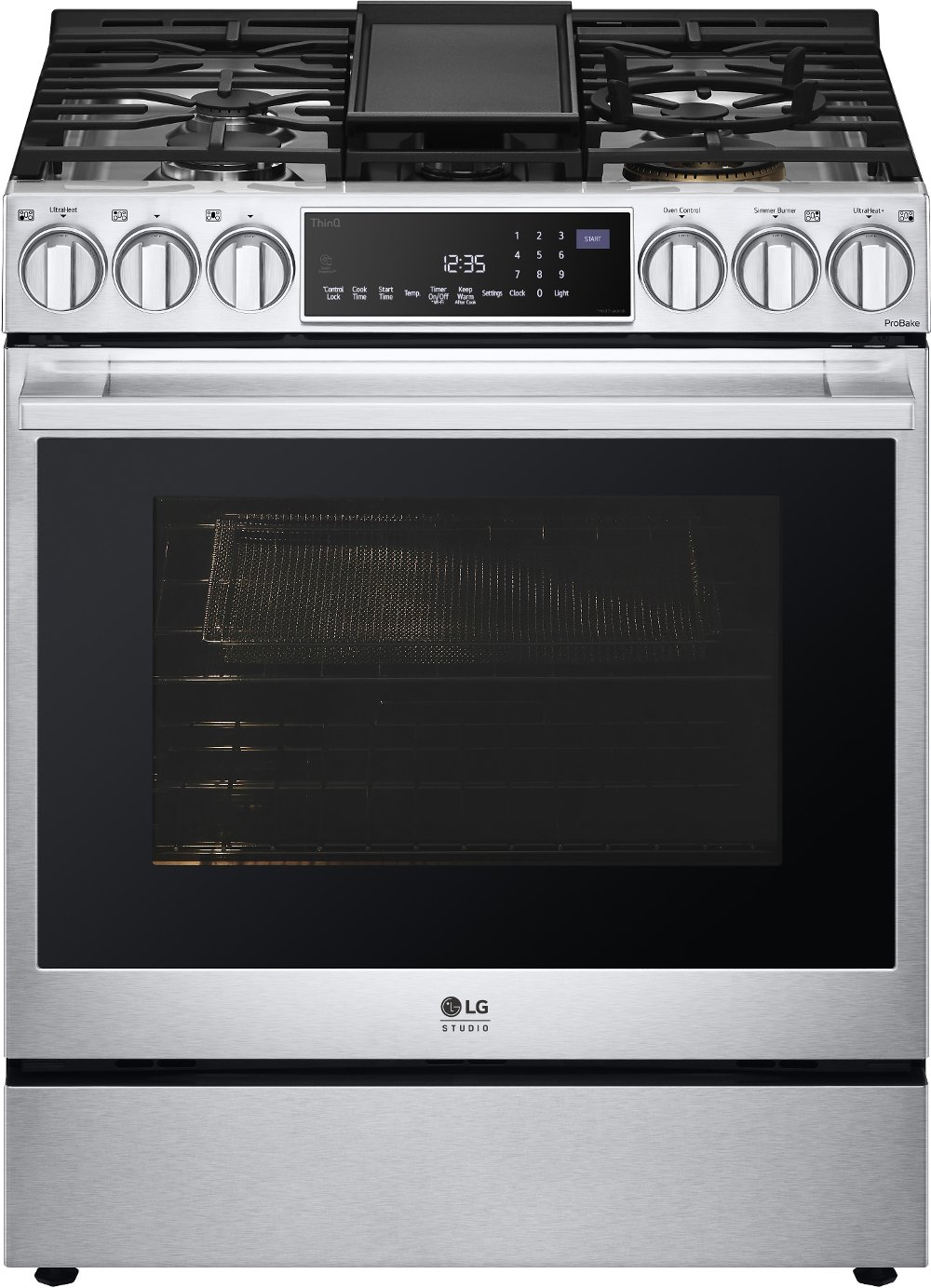 LG Studio 6.3 cu ft Gas Range - Stainless Steel