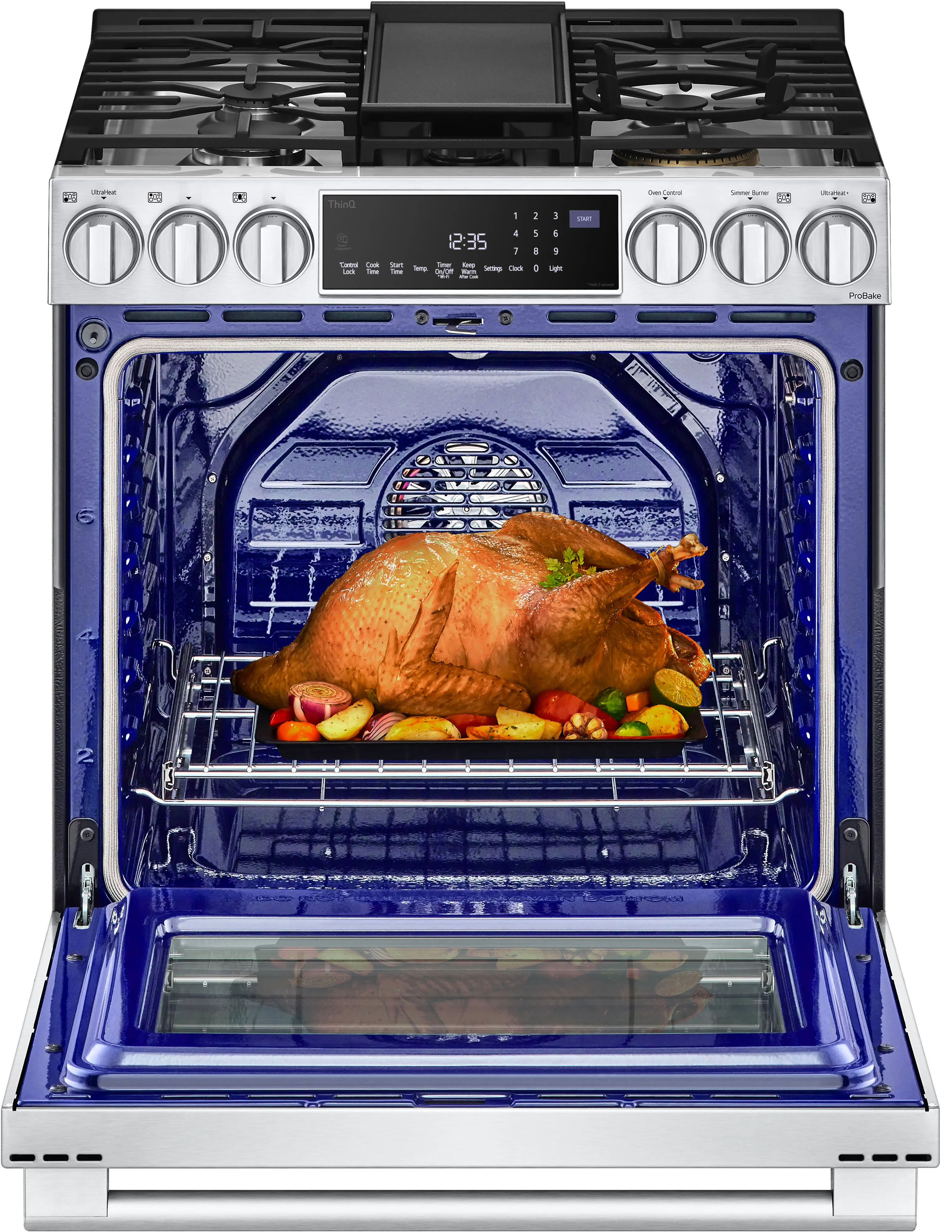 LSGS6338F LG Studio 6.3 cu ft Gas Range - Stainless Steel-3