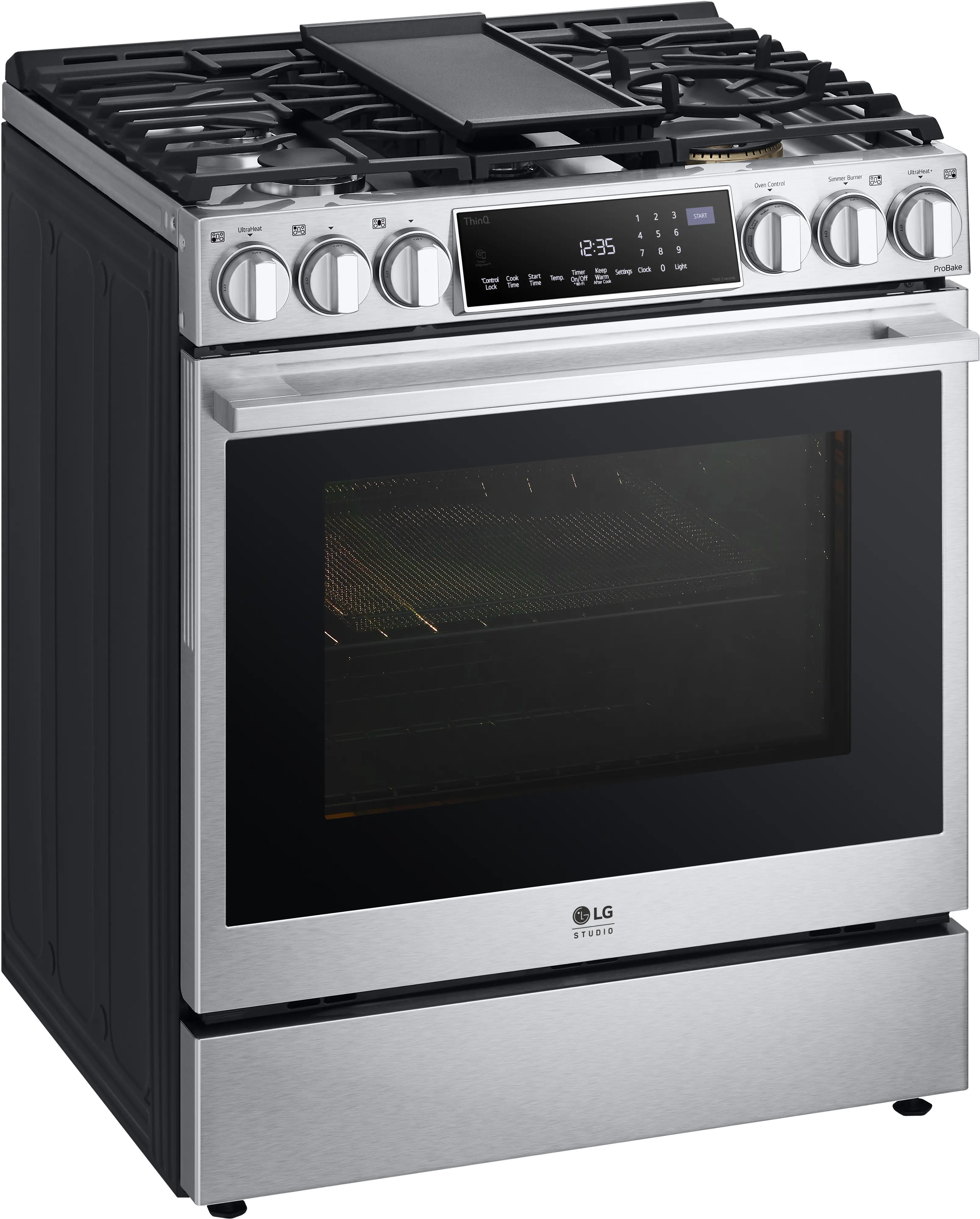 LSGS6338F LG Studio 6.3 cu ft Gas Range - Stainless Steel-9