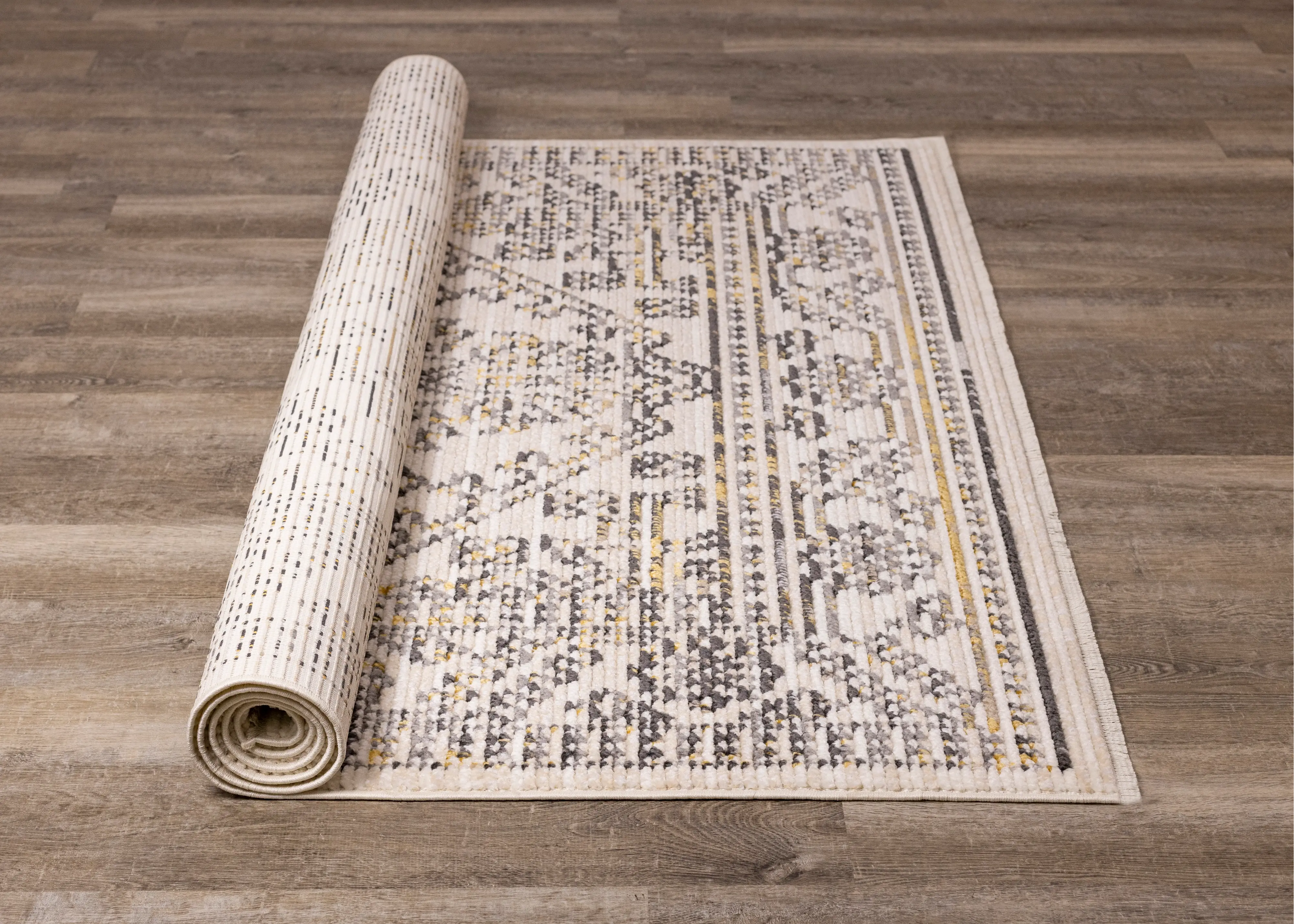 Calabar 5 x 8 Cream Gray Area Rug-6