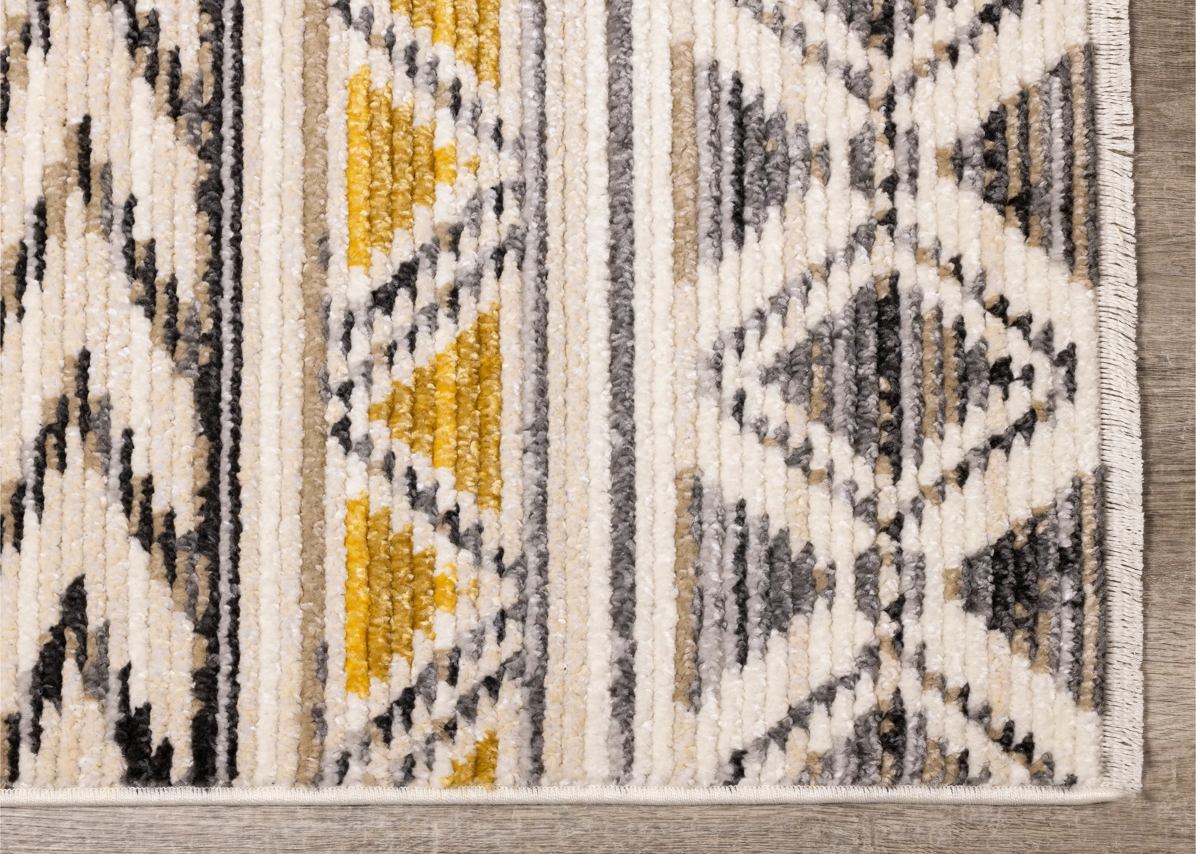 Calabar 8 x 10 Yellow Gray Area Rug-1