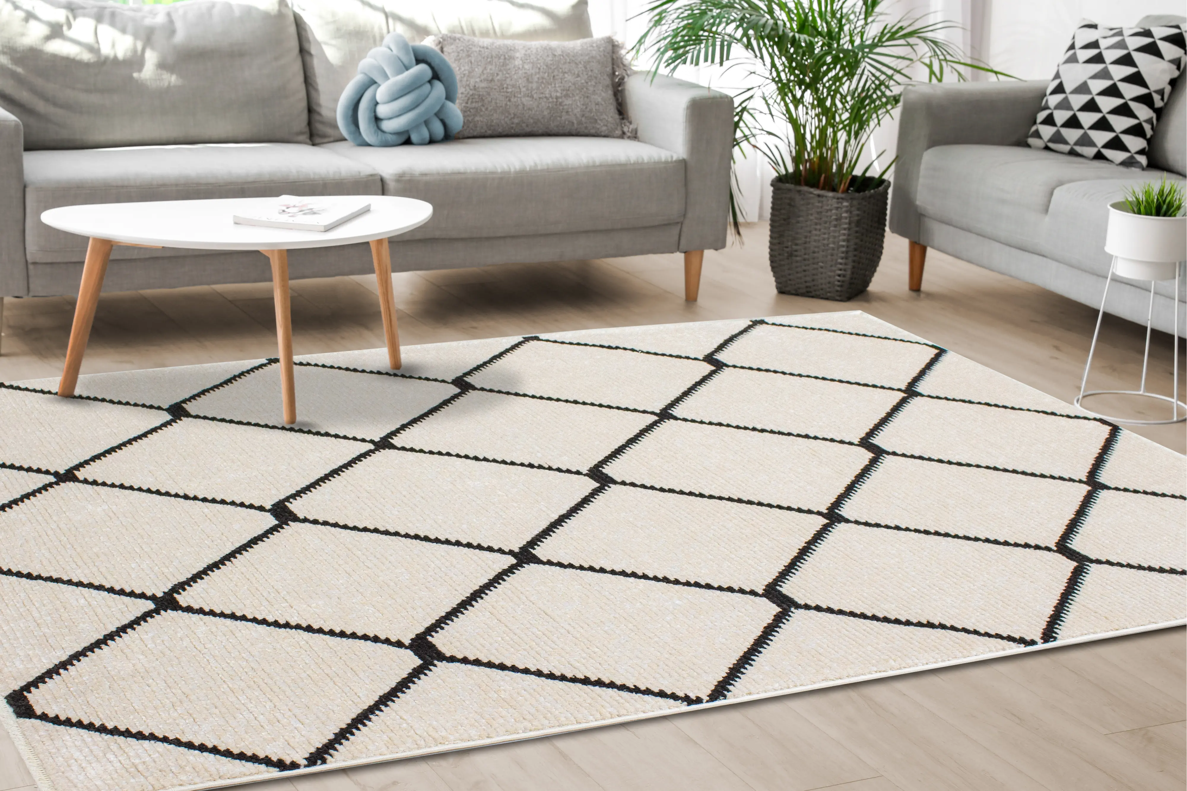 Calabar 5 x 8 Southwestern Neutral Area Rug-2