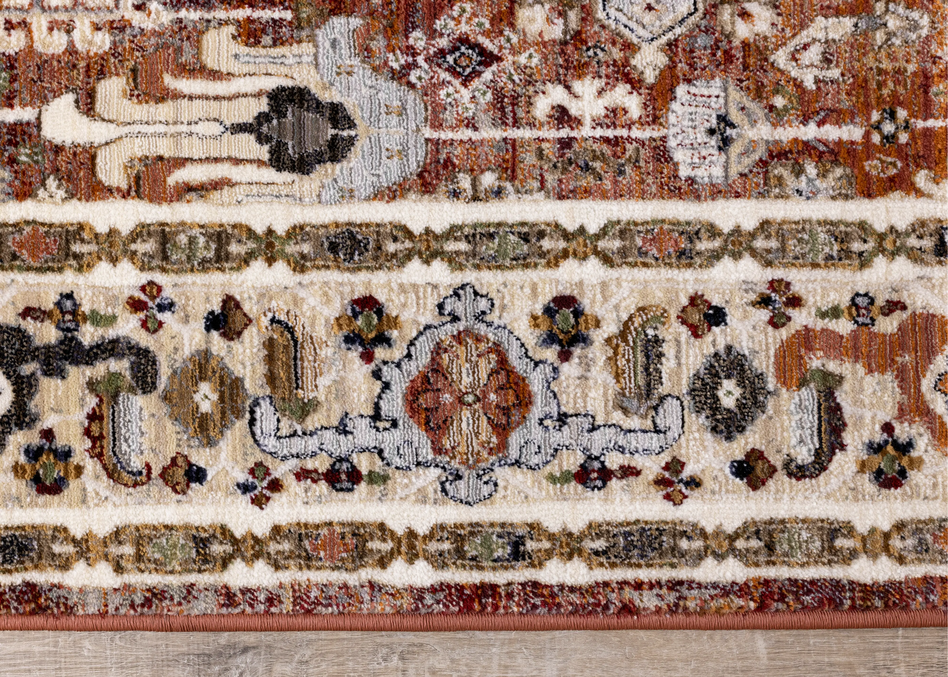 Samira 8 x 10 Orange Multicolor Area Rug-8