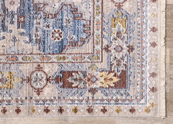 Monaco 8 x 11 Border Gray Blue Area Rug-6