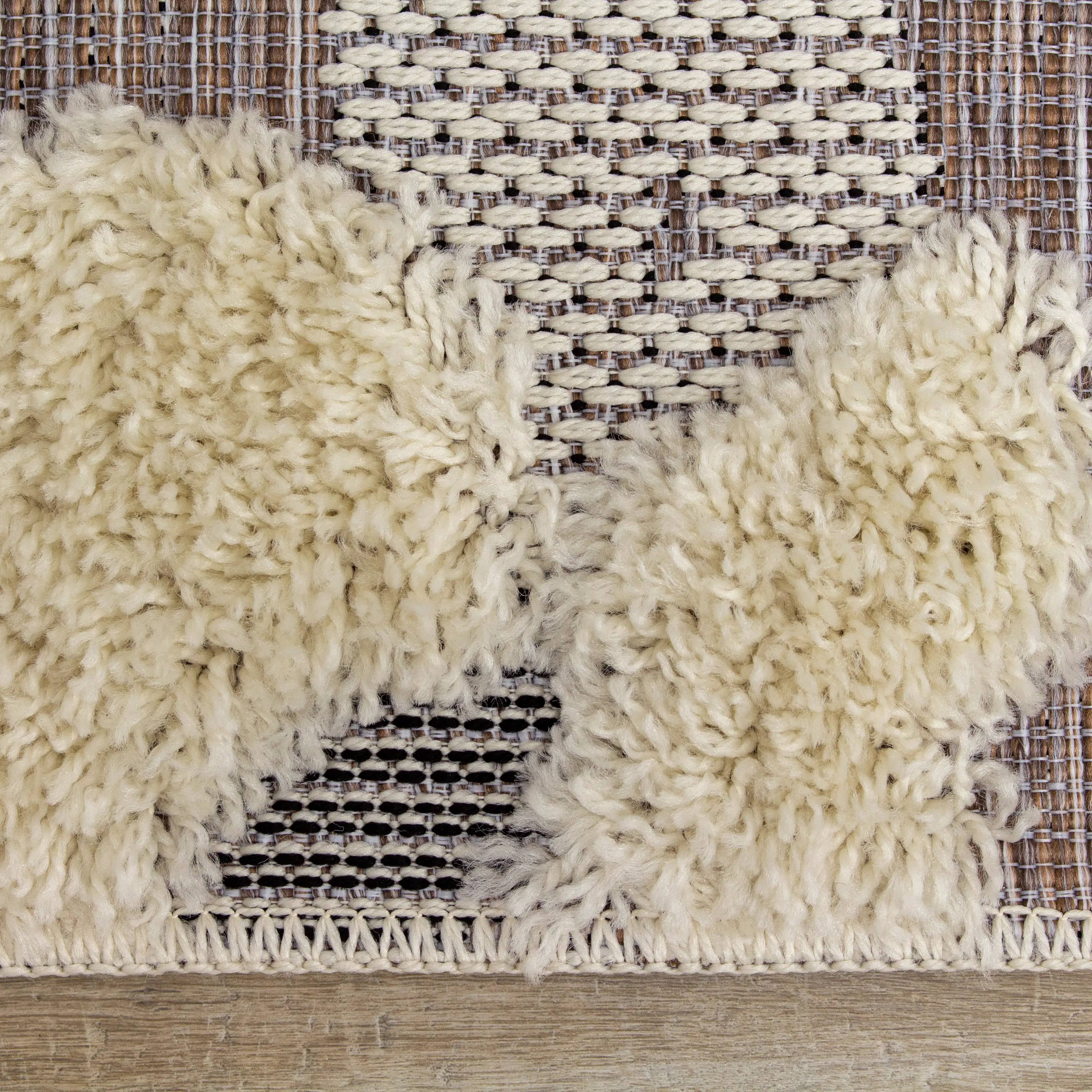 Kids 4 x 6 Counting Sheep Brown Area Rug-7