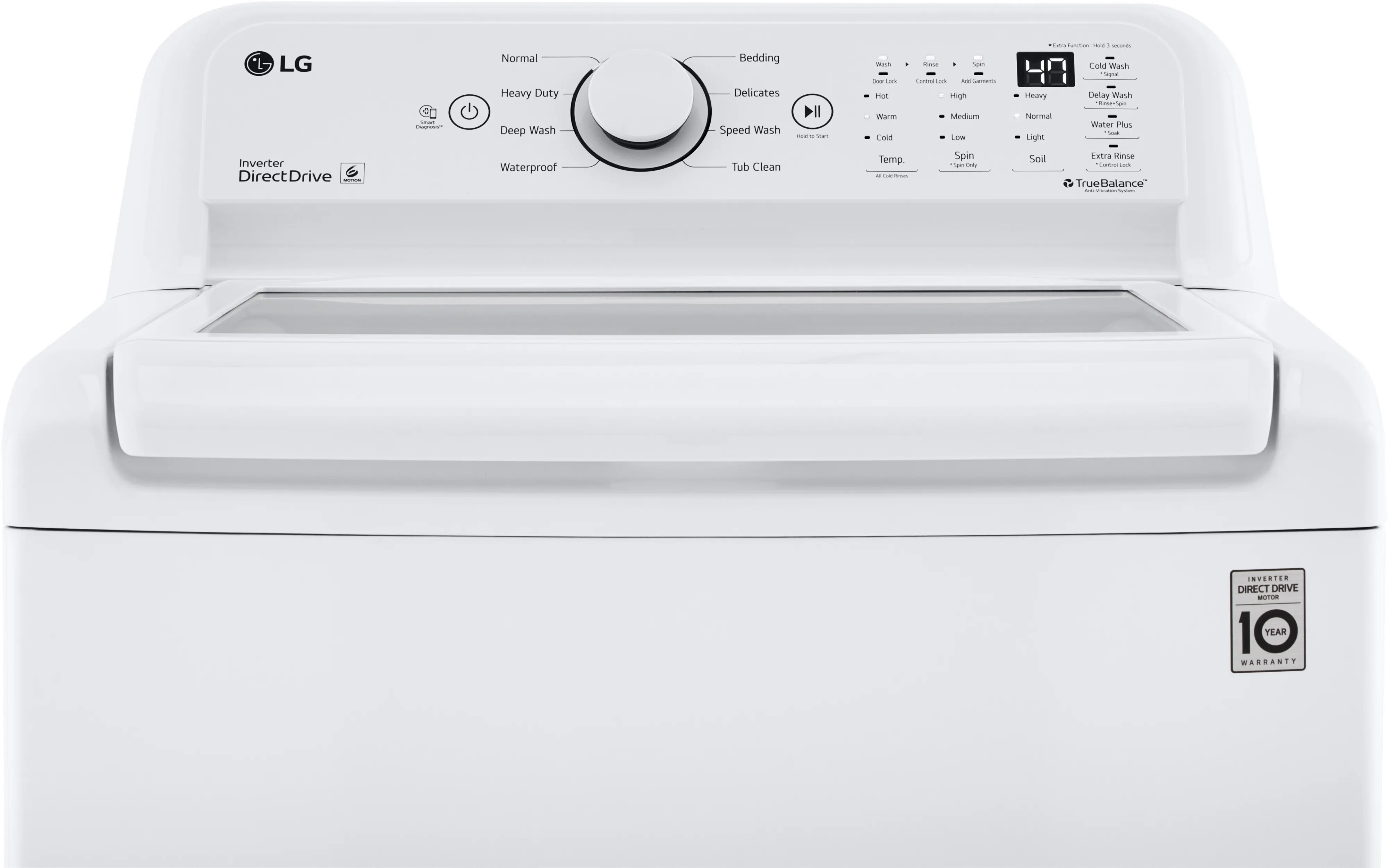 WT7000CW LG Washer with Impeller - White, T7000-3
