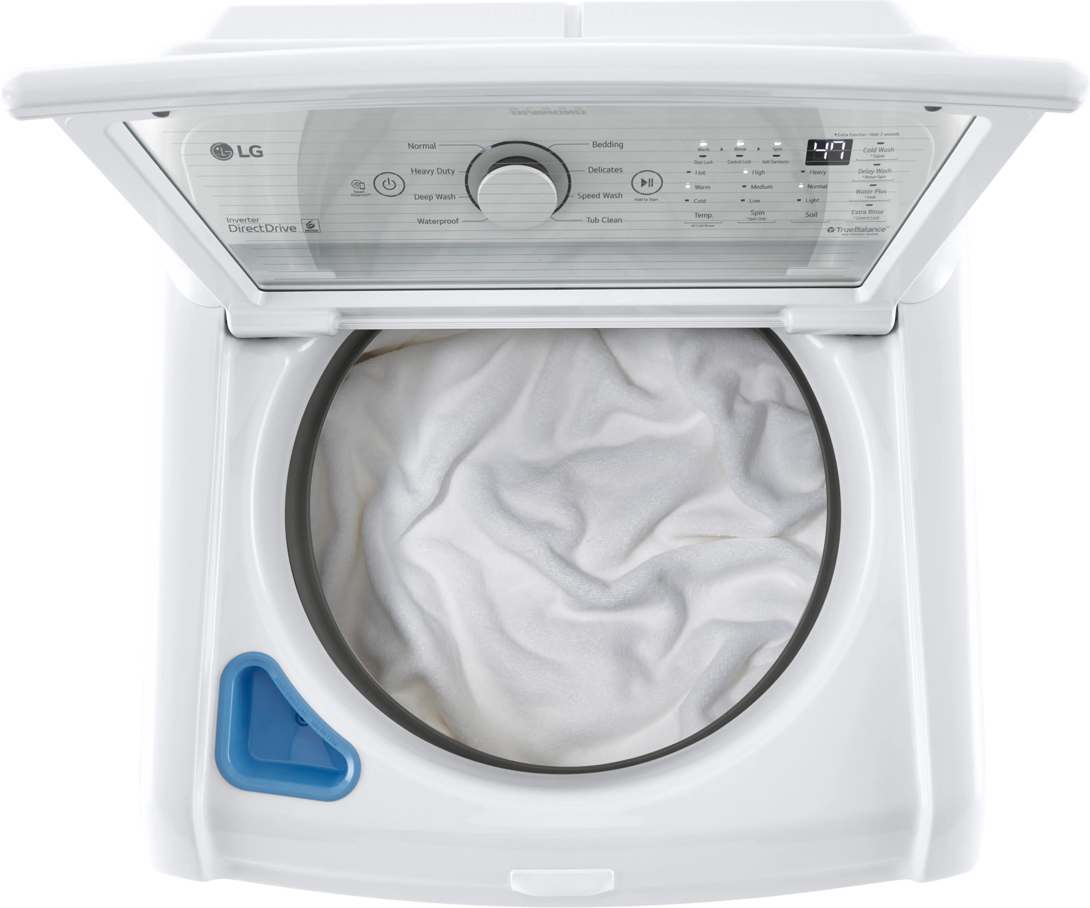 WT7000CW LG Washer with Impeller - White, T7000-4