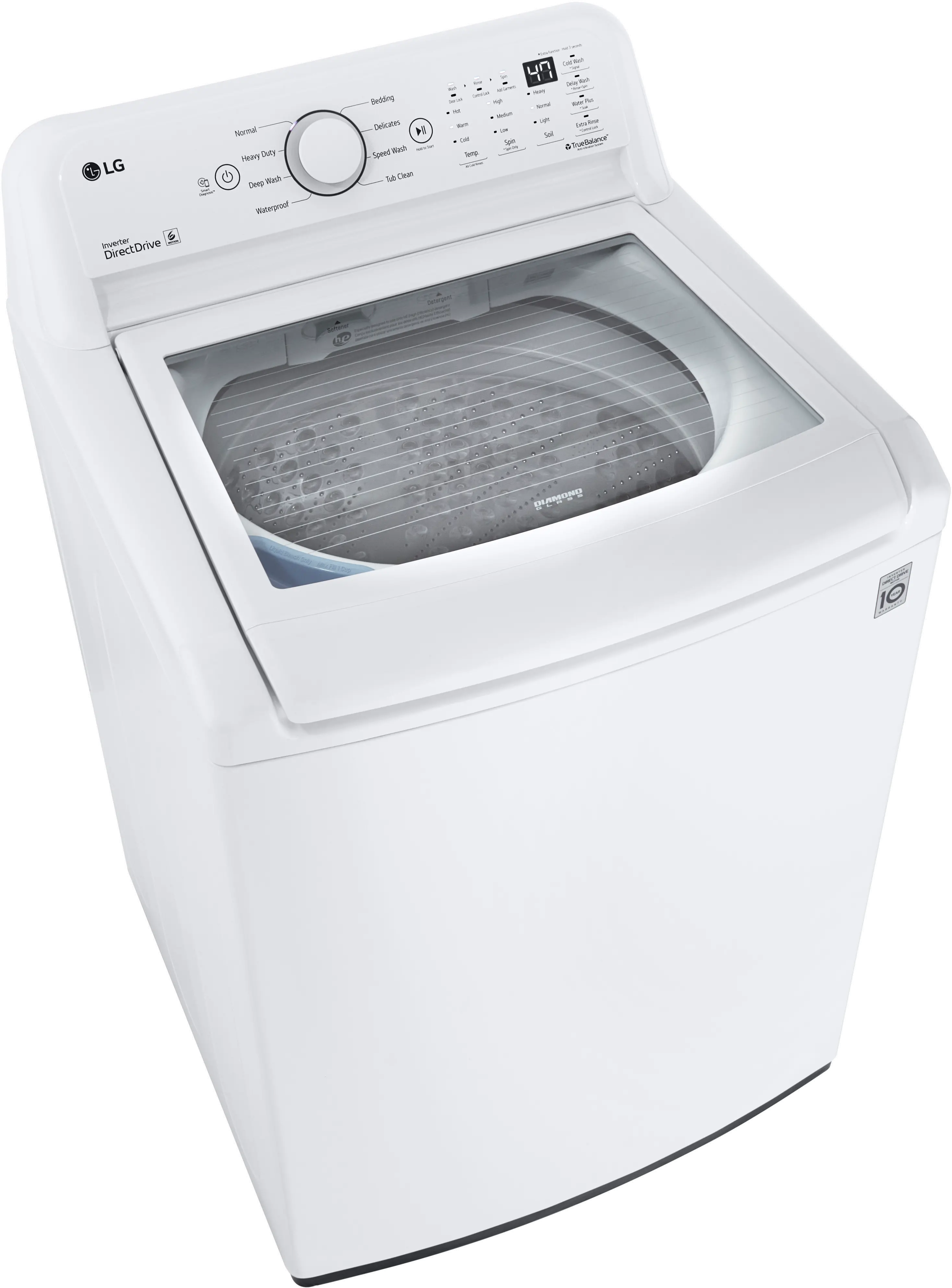 WT7000CW LG Washer with Impeller - White, T7000-9