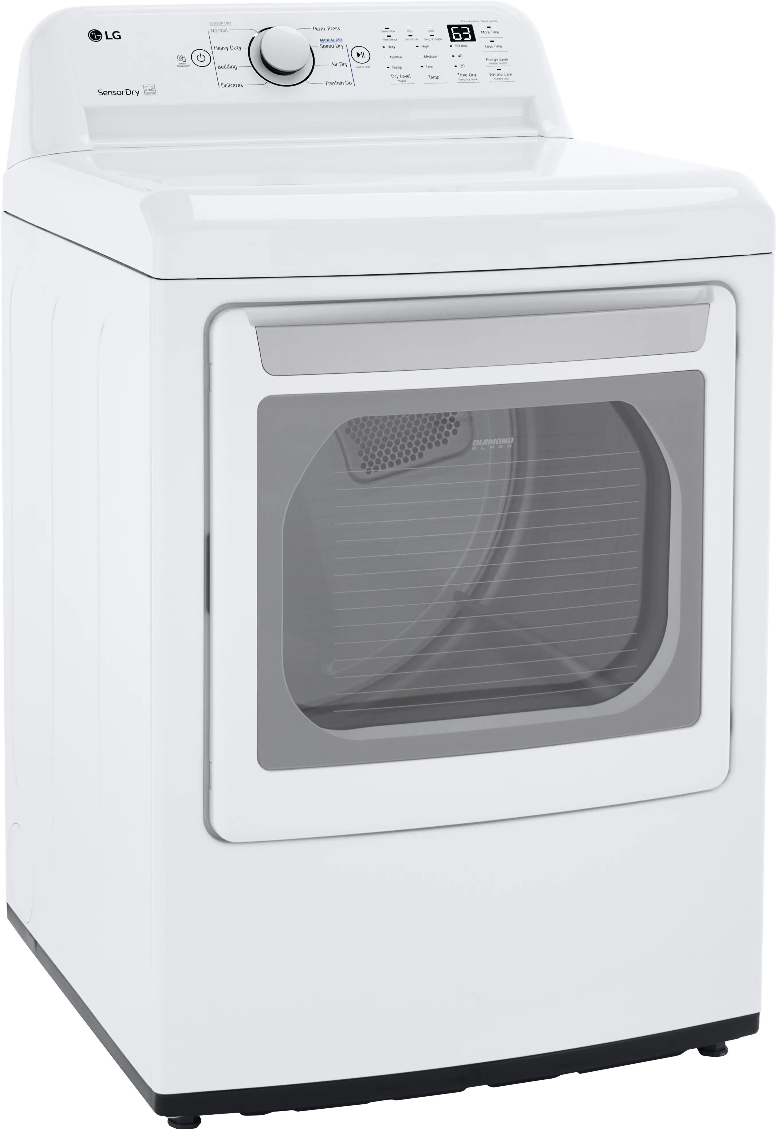 DLE7150W LG Rear Control Electric Dryer - White-5