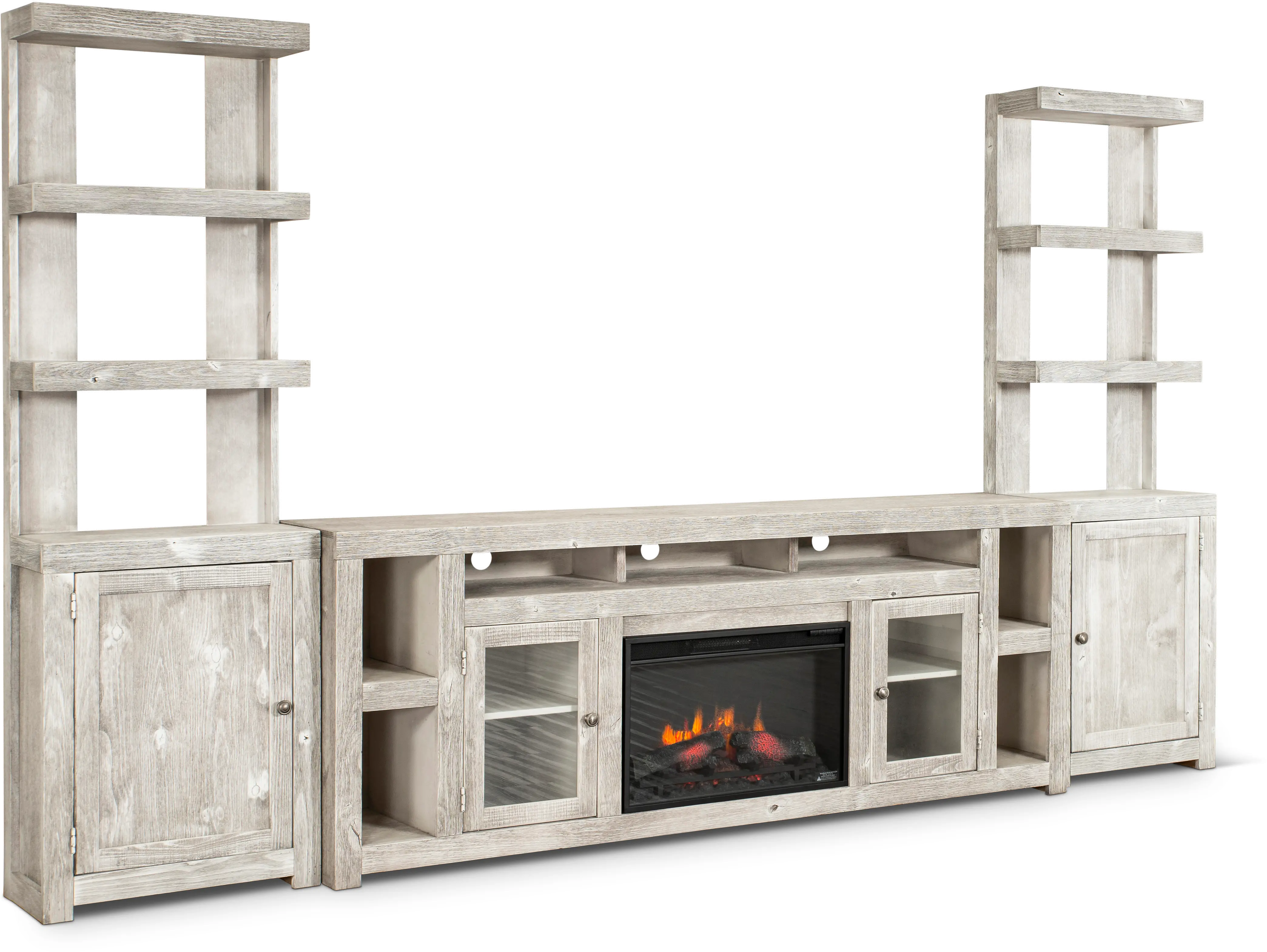 Avery Loft Gray 84  Fireplace Entertainment Wall-4