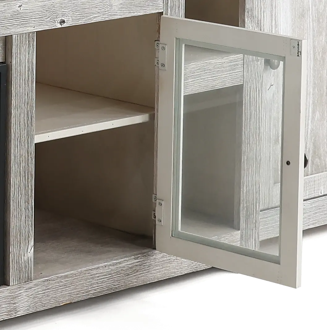 Avery Loft Gray 84  Fireplace Entertainment Wall-5