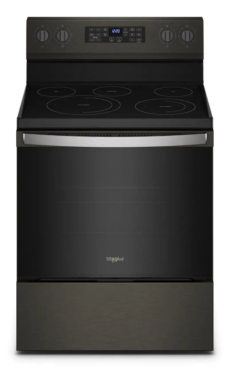 WFE550S0LV Whirlpool 5.3 cu ft Electric Range - Black Stainless Steel-1