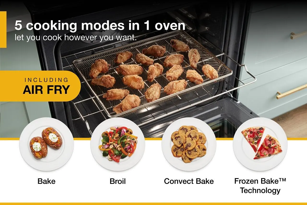 WFE550S0LV Whirlpool 5.3 cu ft Electric Range - Black Stainless Steel-7