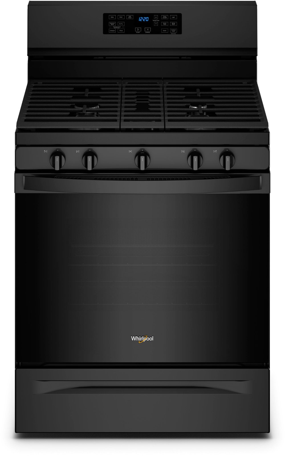Whirlpool 5 cu ft Gas Range - Black
