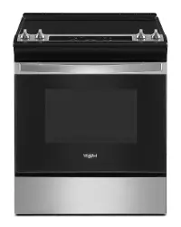 WEE515S0LS Whirlpool 4.8 cu ft Electric Range - Stainless Steel