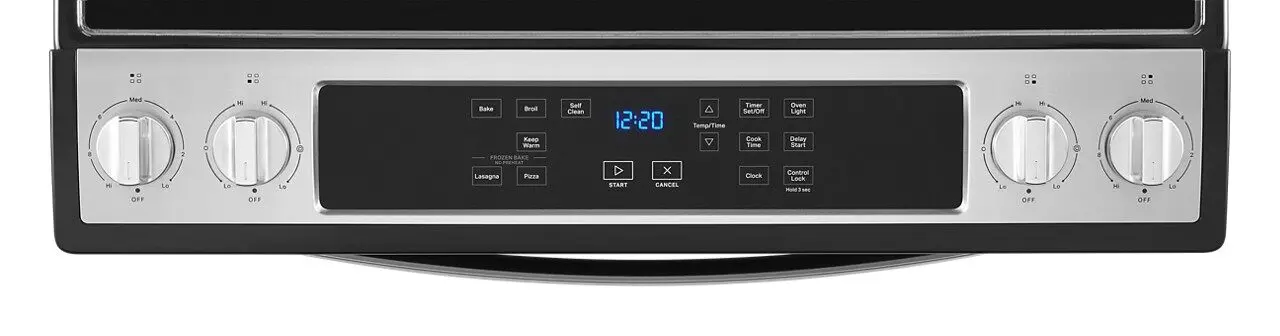 WEE515S0LS Whirlpool 4.8 cu ft Electric Range - Stainless Steel-6