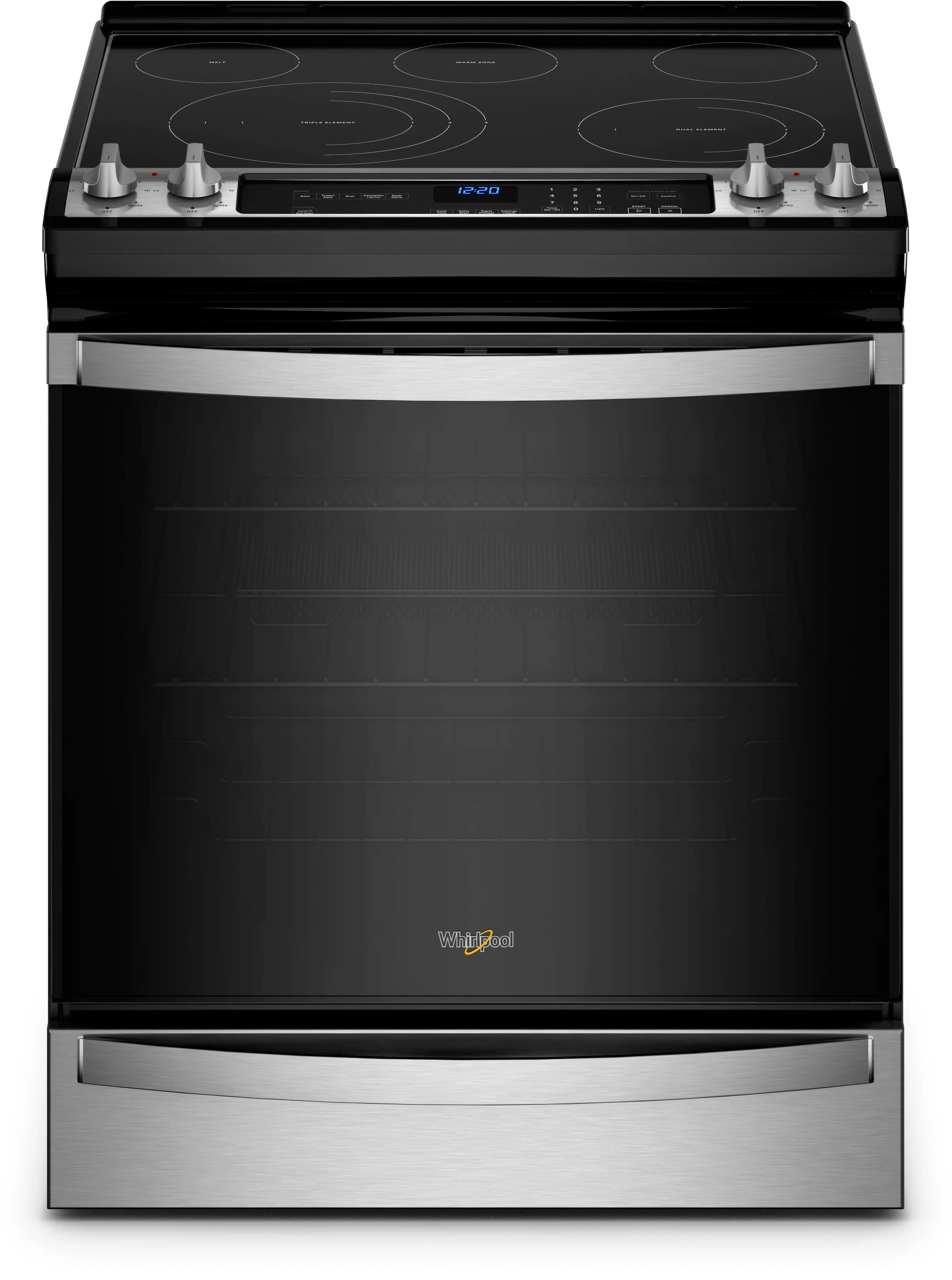 WEE745H0LZ Whirlpool 6.4 cu ft Electric Range - Stainless Steel.-1