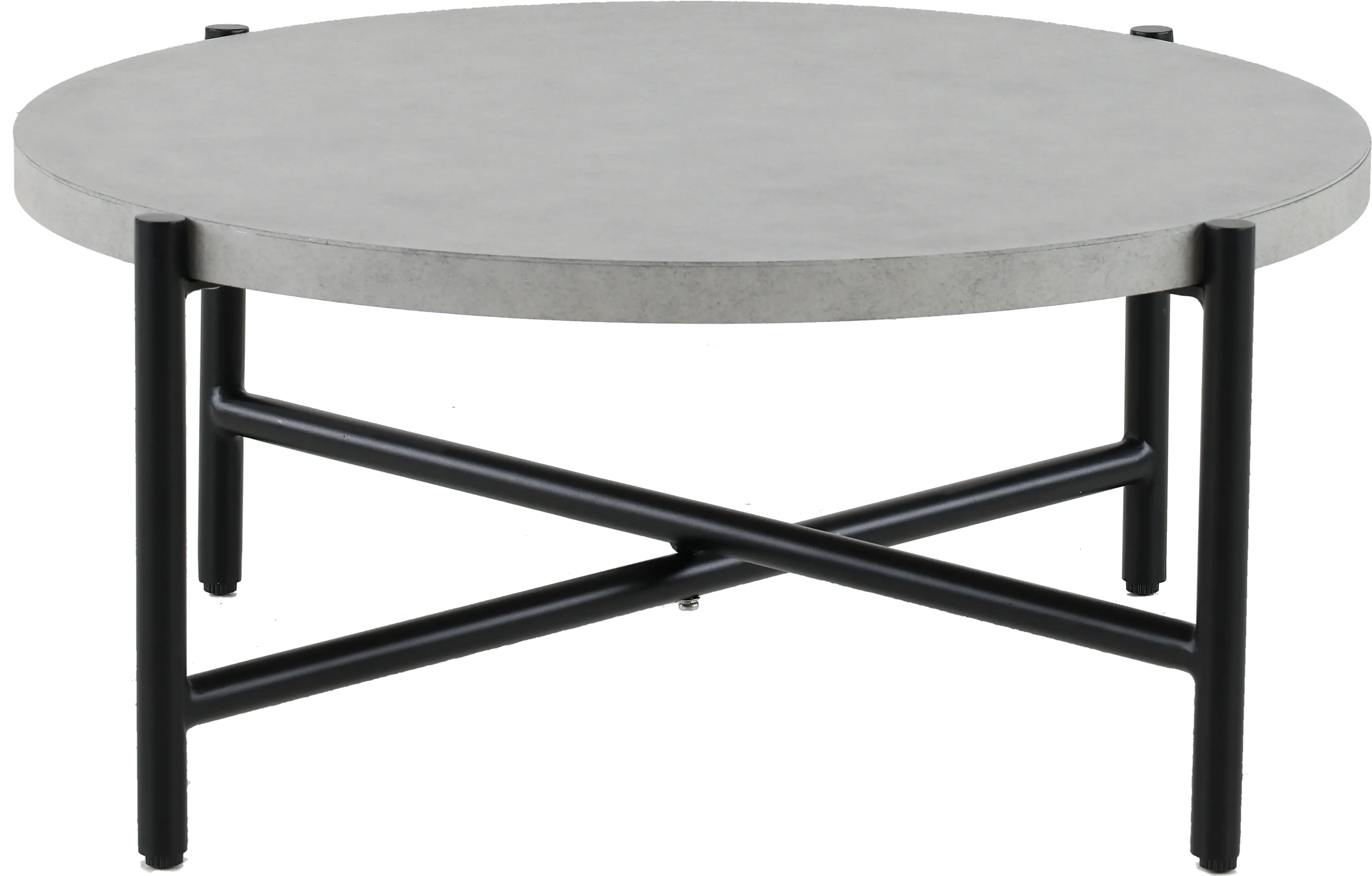 Jovi Gray and Black Patio Coffee Table-1