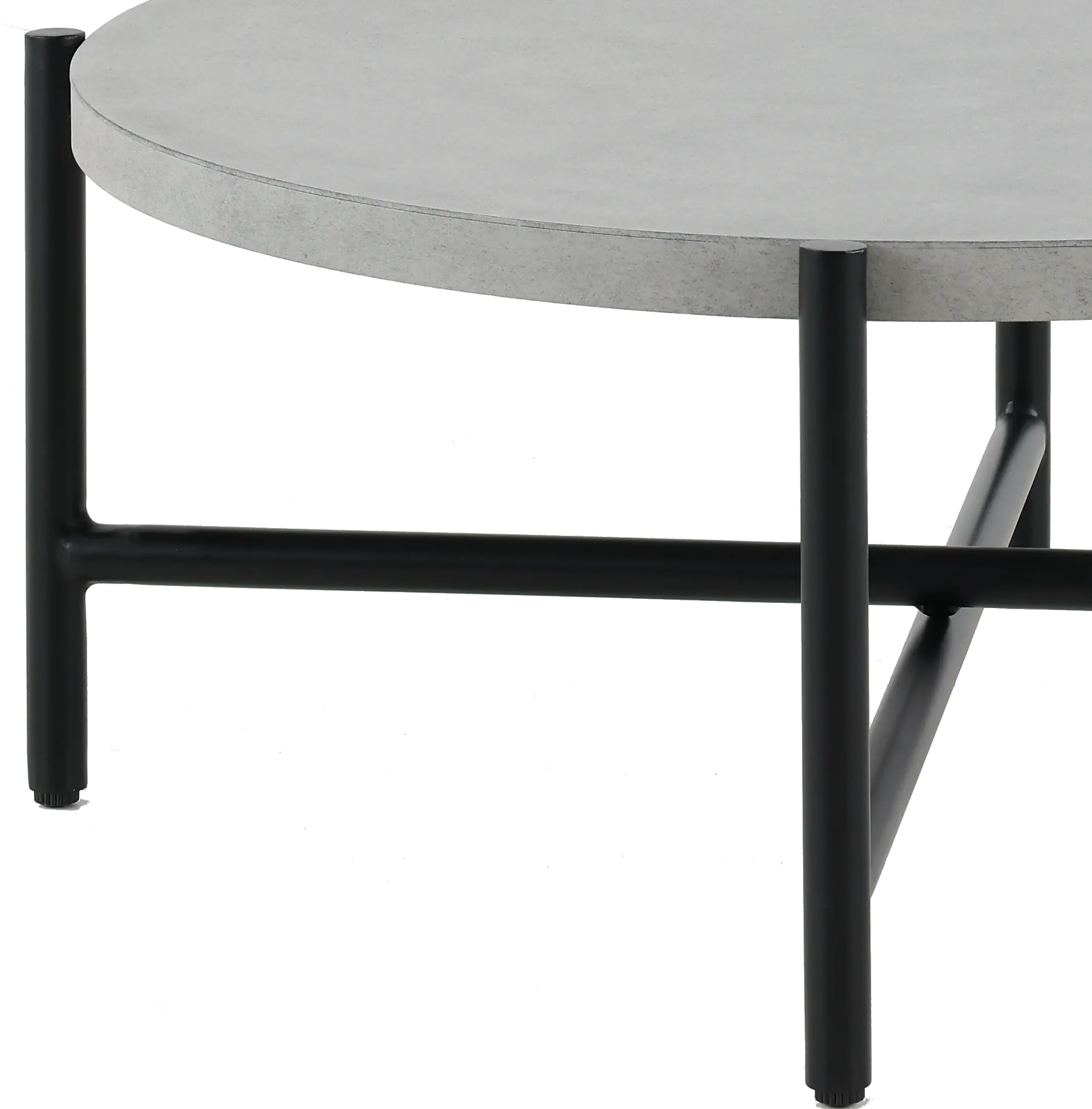 Jovi Gray and Black Patio Coffee Table-2