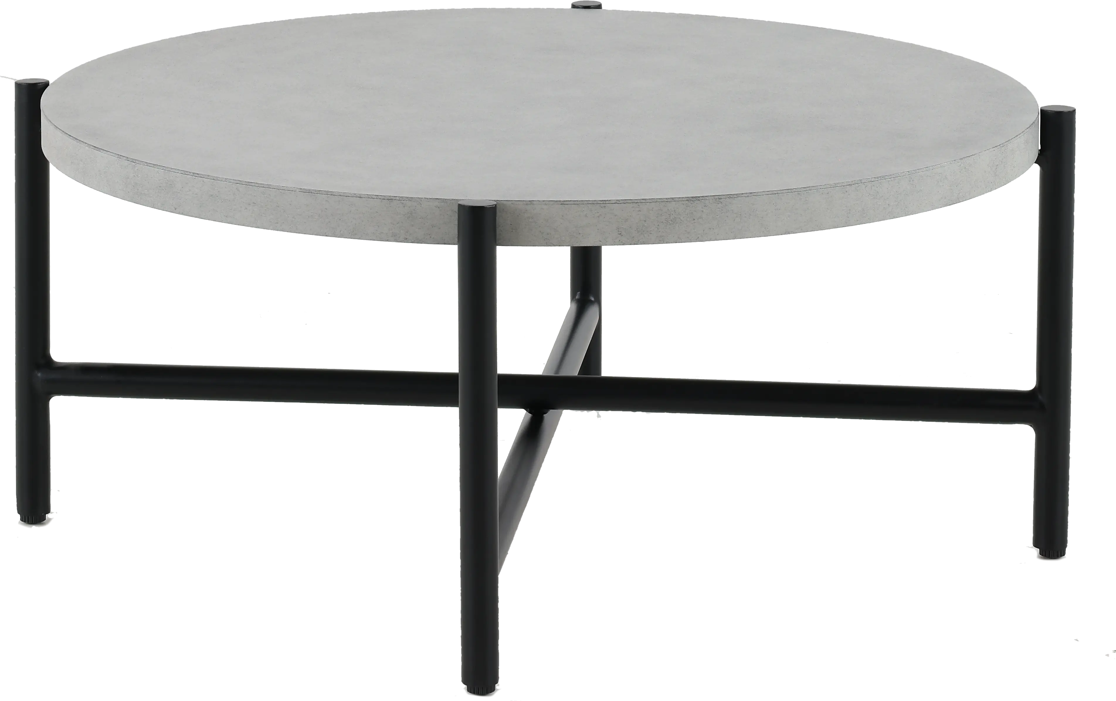 Jovi Gray and Black Patio Coffee Table-4
