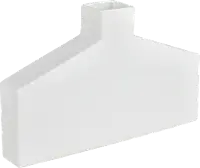 Drue White Short Vase