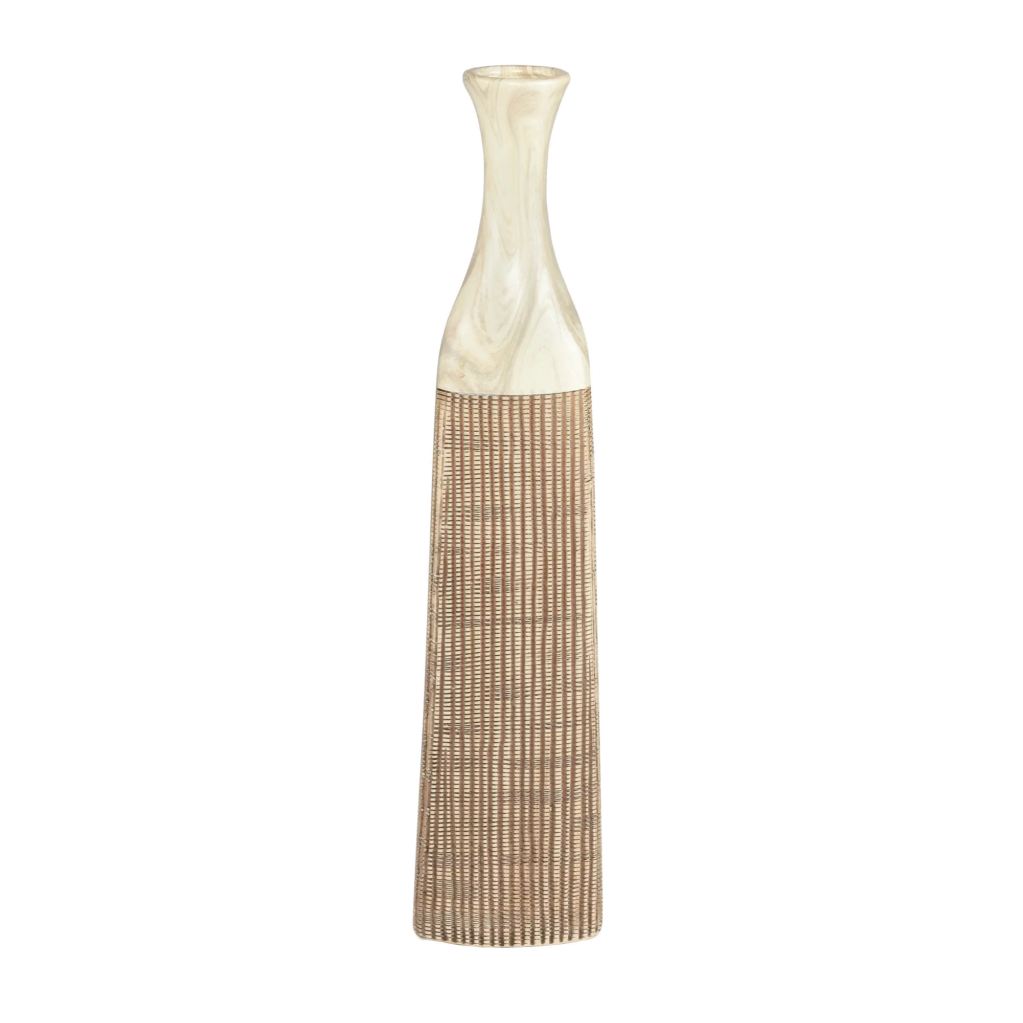 Rollins Medium Marbled Brown Vase-1