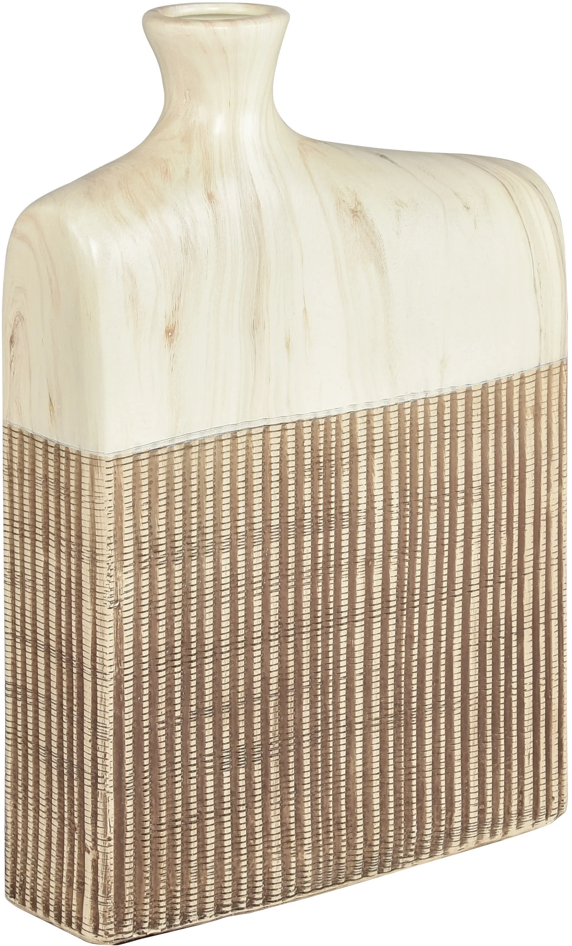 Rollins Small Marbled Brown Vase-1