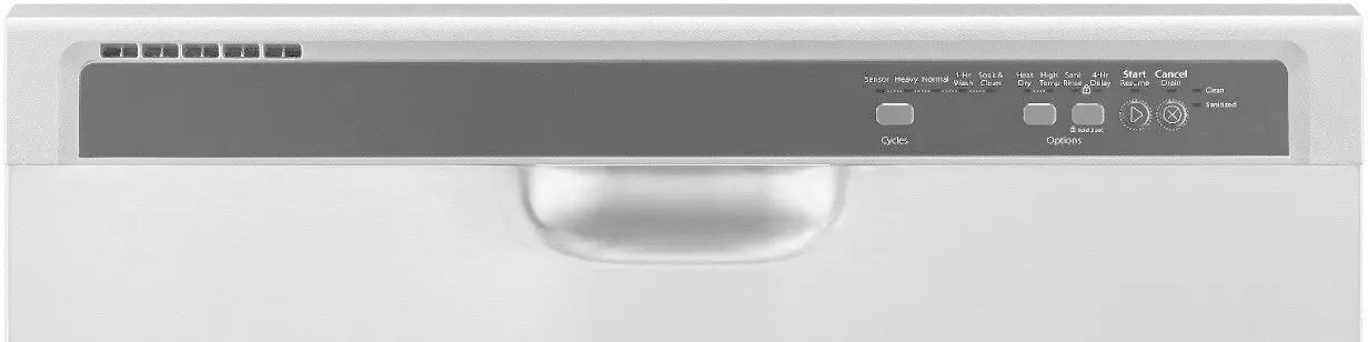 WDF540PADM Whirlpool Front Control Dishwasher - Stainless Steel-3