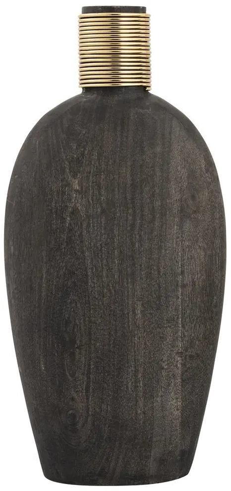 Barone Medium Ebony Mango Vase-1